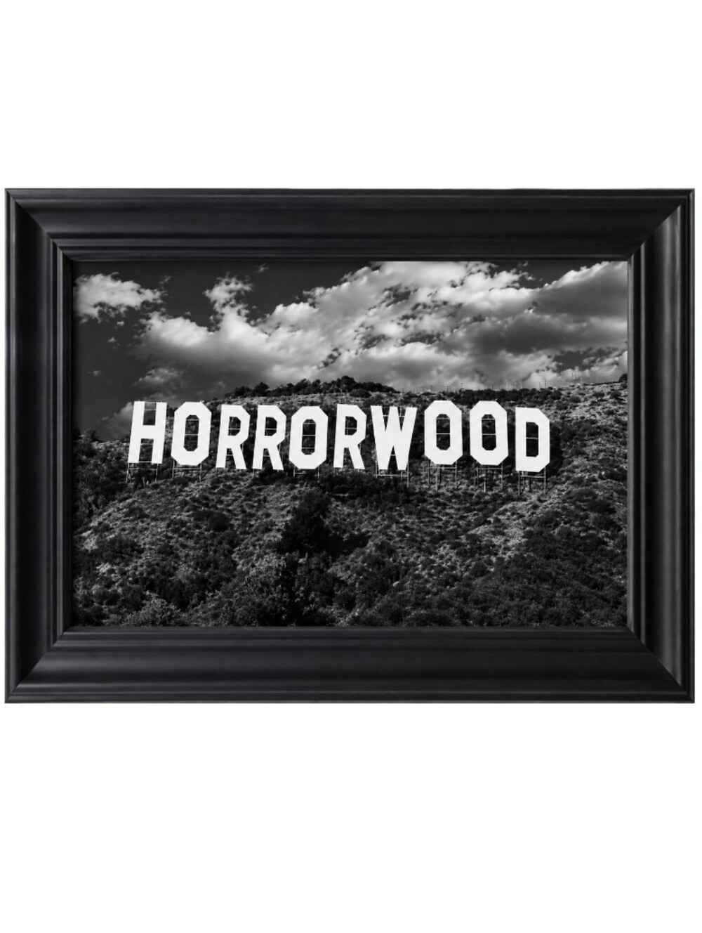 Horrorwood Hollywood Art Decor Horror Movie Halloween Framed Photo Print Prints